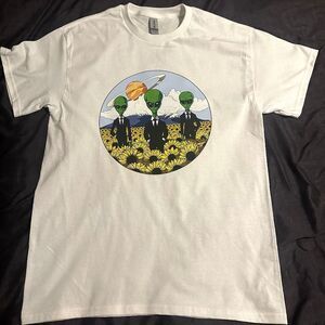 New Space Alien Flower Cotton Short Sleeve Shirt Cotton Apparel Saturn Sunflower